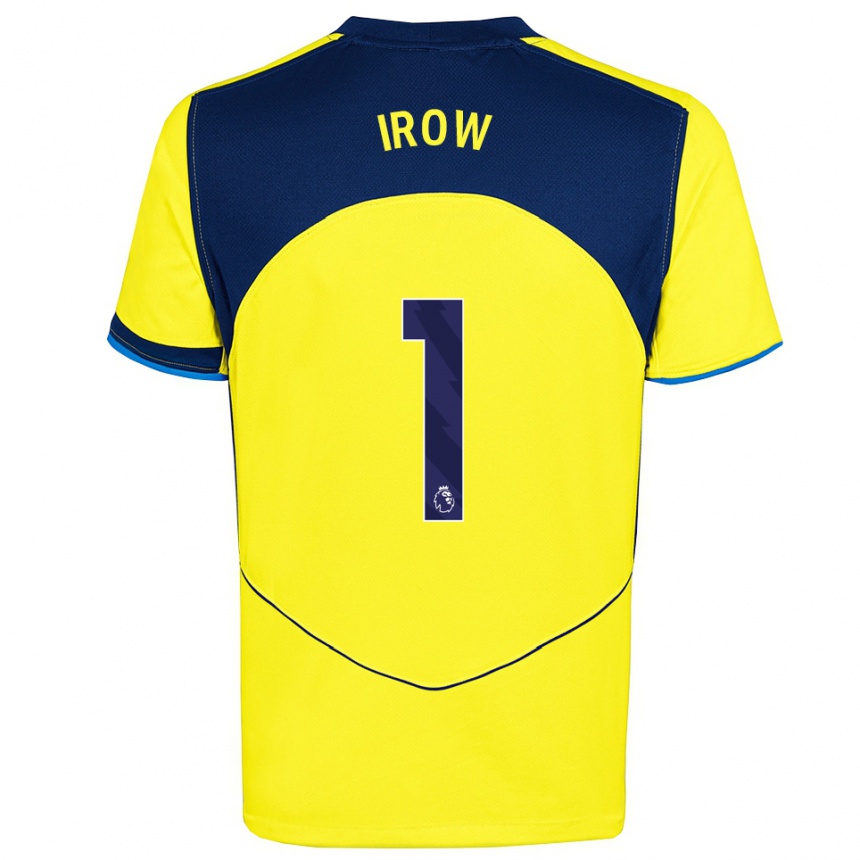 ילדים כדורגל Blake Irow #1 צהוב נייבי ג'רזי קיט שלישי 2025/26