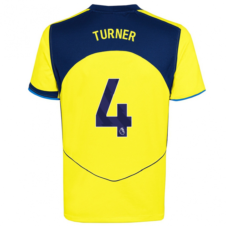 ילדים כדורגל איימי טרנר #4 צהוב נייבי ג'רזי קיט שלישי 2025/26