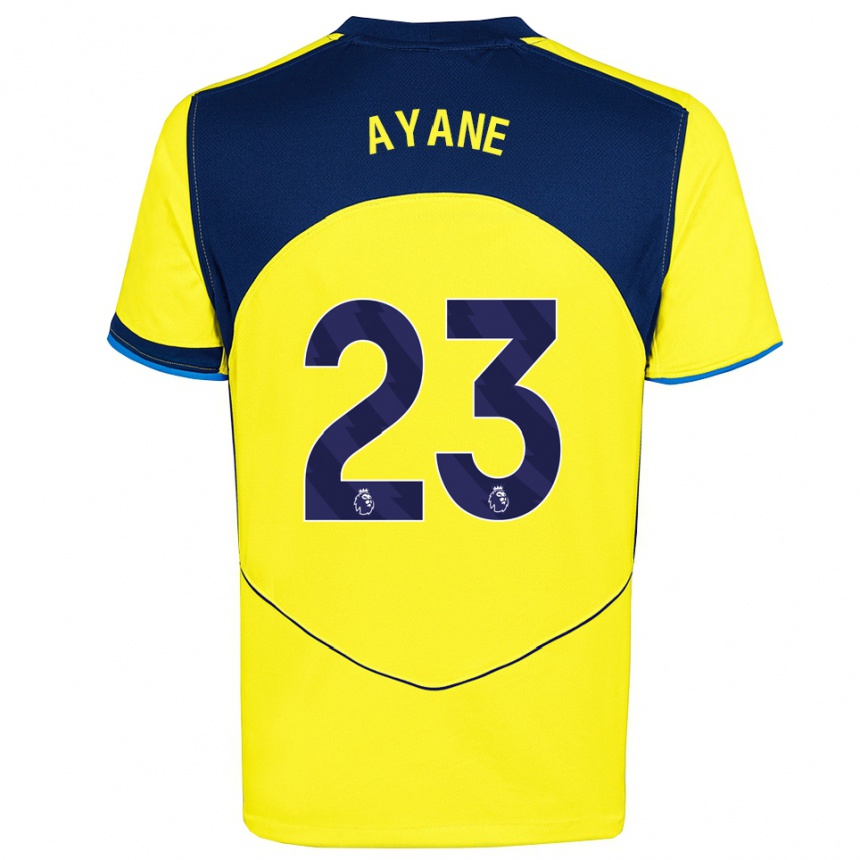 ילדים כדורגל רוסלה אייאני #23 צהוב נייבי ג'רזי קיט שלישי 2025/26