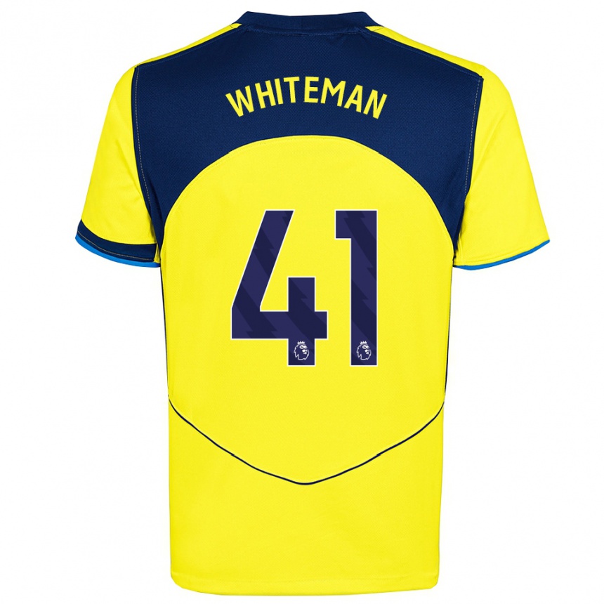 ילדים כדורגל אלפי ווייטמן #41 צהוב נייבי ג'רזי קיט שלישי 2025/26