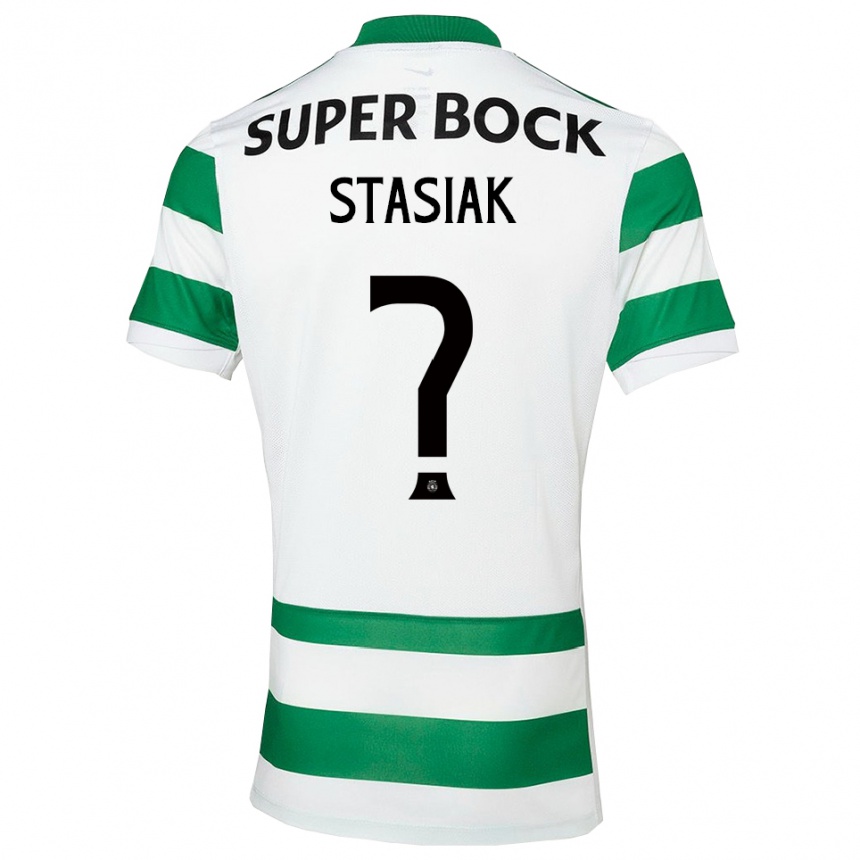 גברים כדורגל Jakub Stasiak #0 ירוק לבן ג'רזי ביתית 2025/26