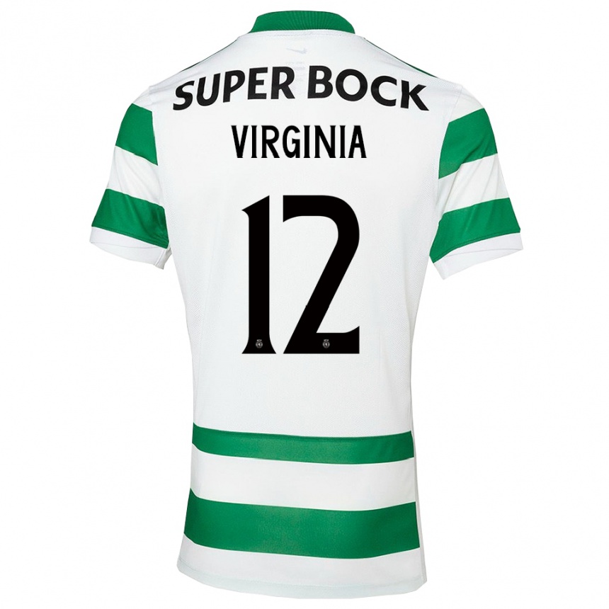 גברים כדורגל ז'ואאו וירג׳יניה #12 ירוק לבן ג'רזי ביתית 2025/26