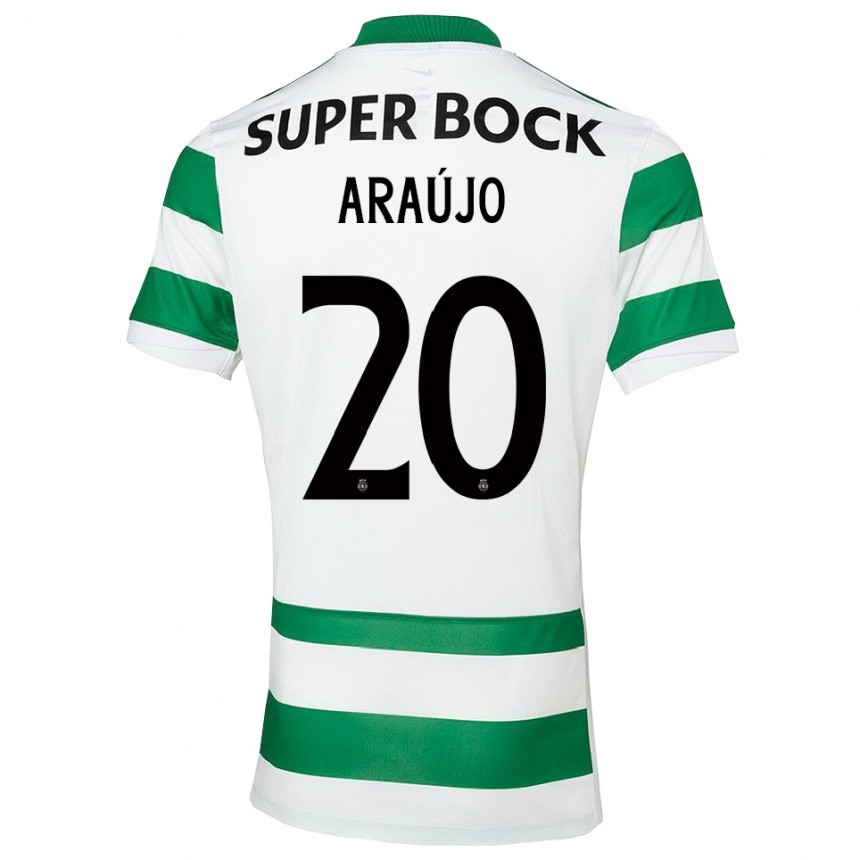 גברים כדורגל מקסימיליאנו אראוחו #20 ירוק לבן ג'רזי ביתית 2025/26