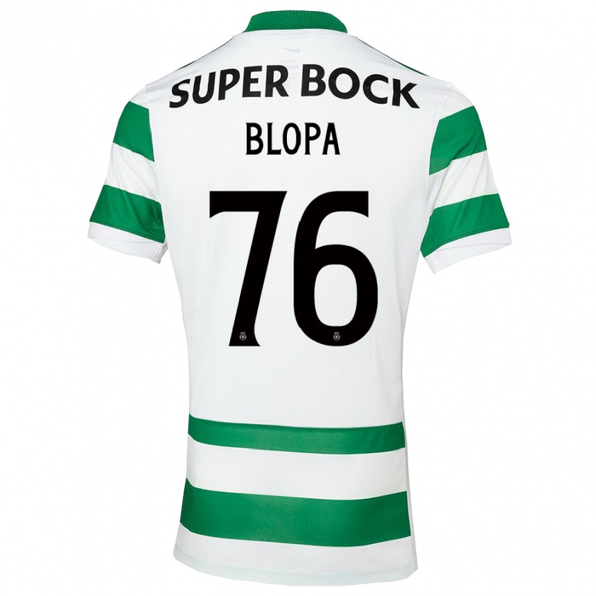 גברים כדורגל Salvador Blopa #76 ירוק לבן ג'רזי ביתית 2025/26