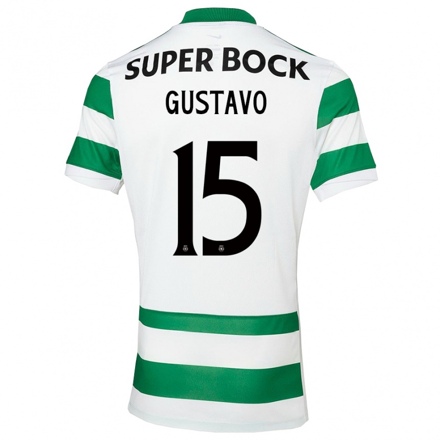 גברים כדורגל Luís Gustavo #15 ירוק לבן ג'רזי ביתית 2025/26