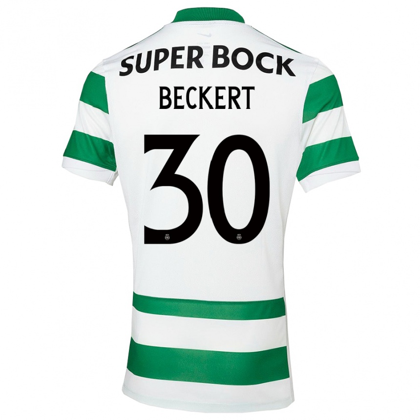 גברים כדורגל Carolina Beckert #30 ירוק לבן ג'רזי ביתית 2025/26