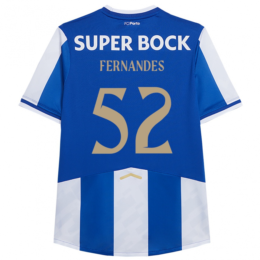 גברים כדורגל מרטים מוריירה מוטיניו פרננדס #52 כחול לבן ג'רזי ביתית 2025/26