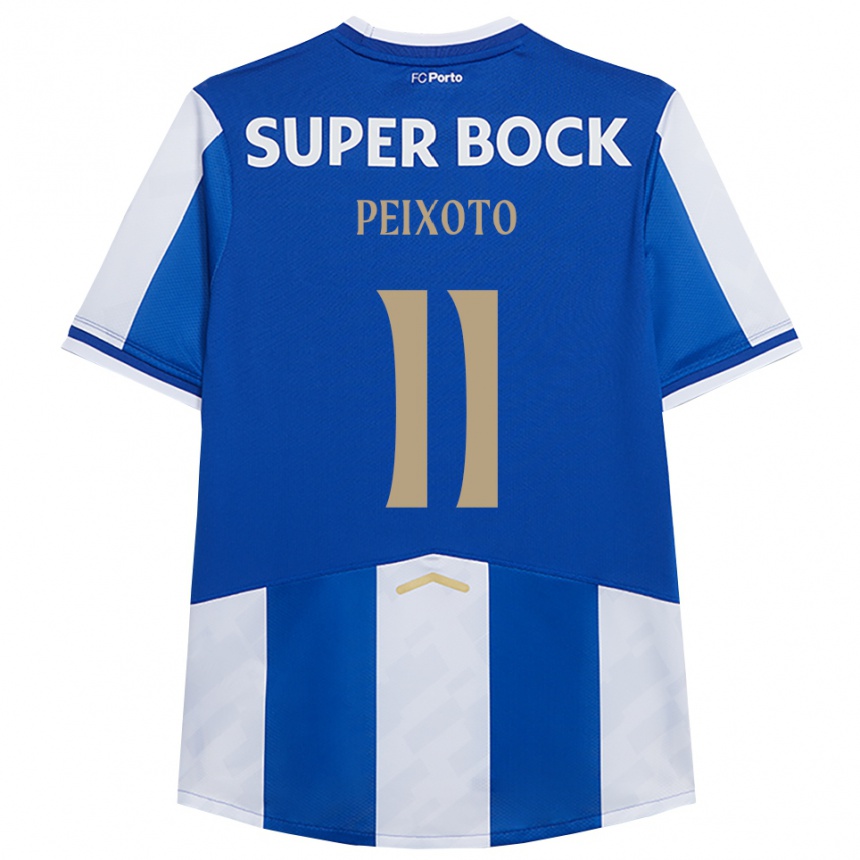גברים כדורגל Tommy Peixoto #11 כחול לבן ג'רזי ביתית 2025/26
