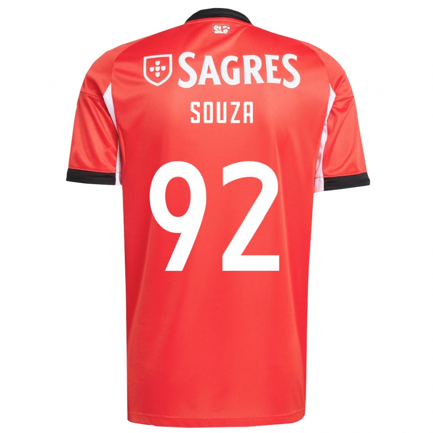 גברים כדורגל פדרו סוזה #92 אדום לבן ג'רזי ביתית 2025/26