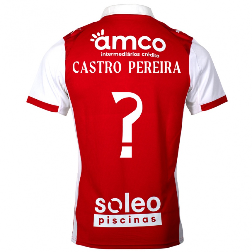 גברים כדורגל Rodrigo Castro Pereira #0 אדום לבן ג'רזי ביתית 2025/26