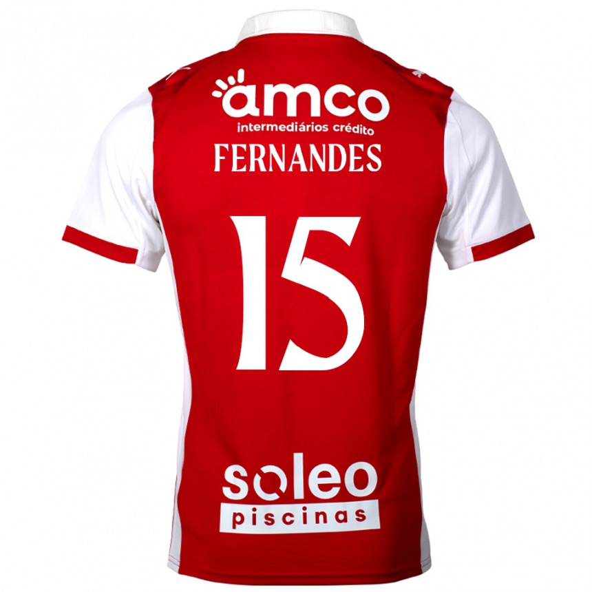 גברים כדורגל Valdir Fernandes #15 אדום לבן ג'רזי ביתית 2025/26