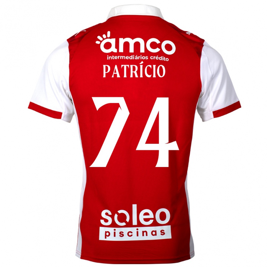 גברים כדורגל Nuno Patrício #74 אדום לבן ג'רזי ביתית 2025/26