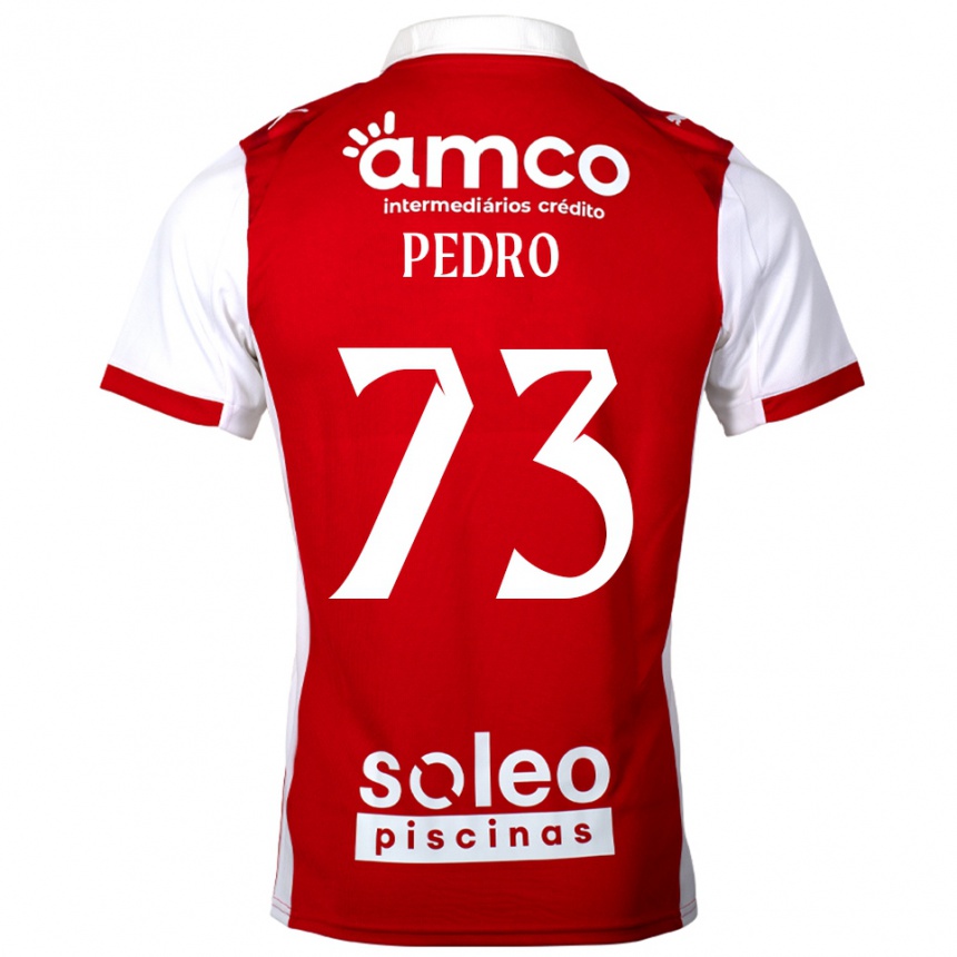 גברים כדורגל Zé Pedro #73 אדום לבן ג'רזי ביתית 2025/26