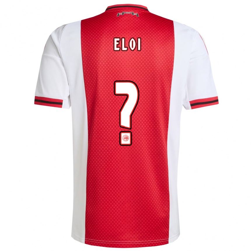 גברים כדורגל Eloi Gómez #0 אדום לבן ג'רזי ביתית 2025/26