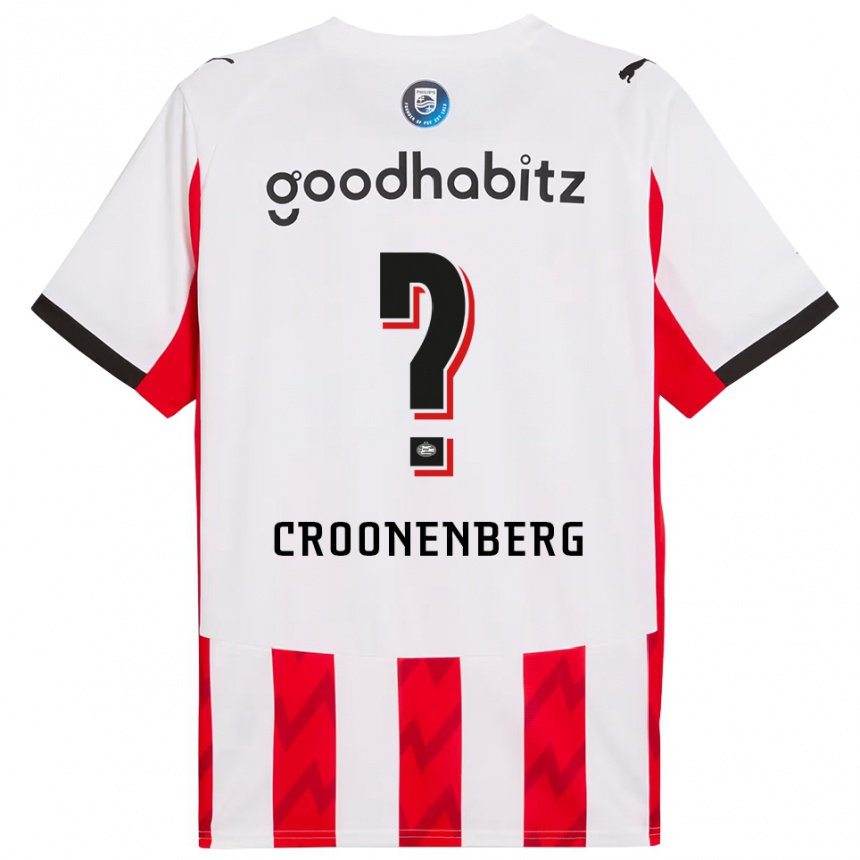 גברים כדורגל Luca Croonenberg #0 אדום לבן ג'רזי ביתית 2025/26