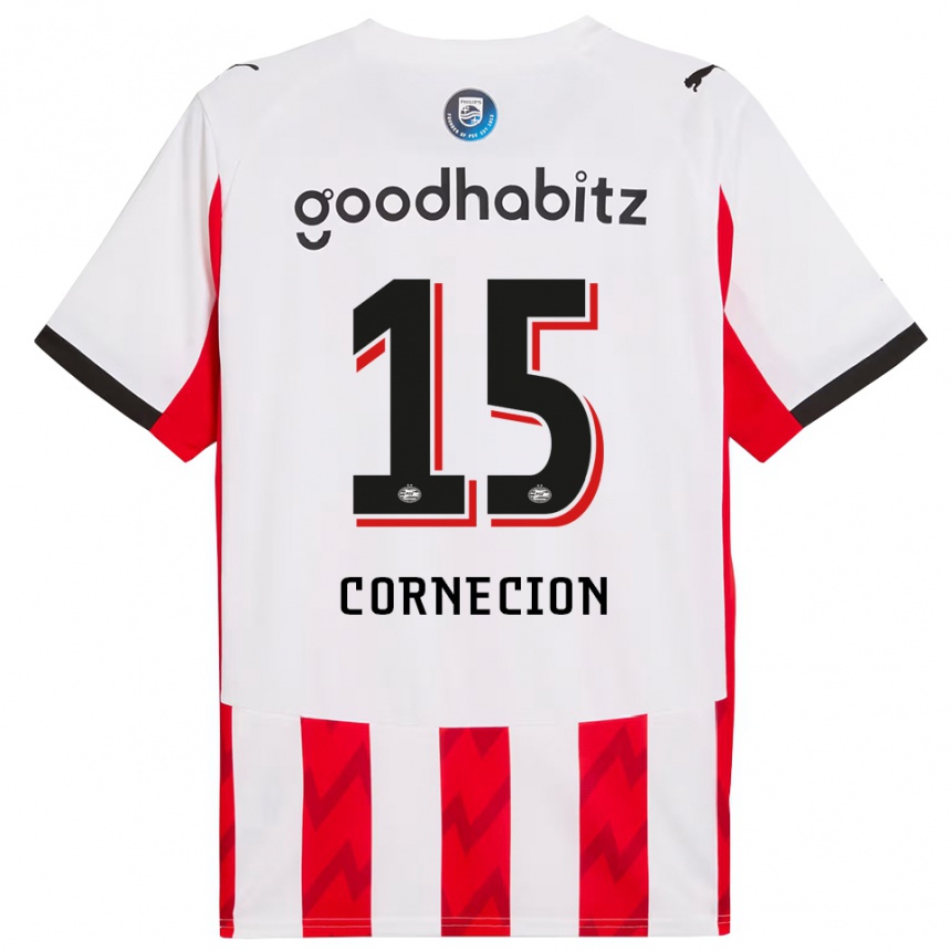 גברים כדורגל Shuryjano Cornecion #15 אדום לבן ג'רזי ביתית 2025/26