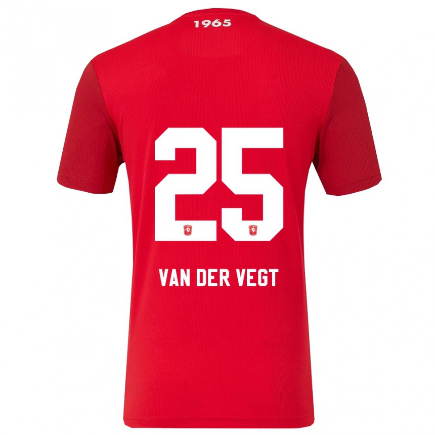 גברים כדורגל Imre Van Der Vegt #25 אדום לבן ג'רזי ביתית 2025/26