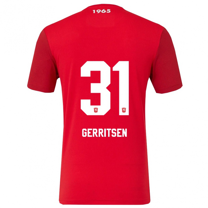 גברים כדורגל Yannick Gerritsen #31 אדום לבן ג'רזי ביתית 2025/26