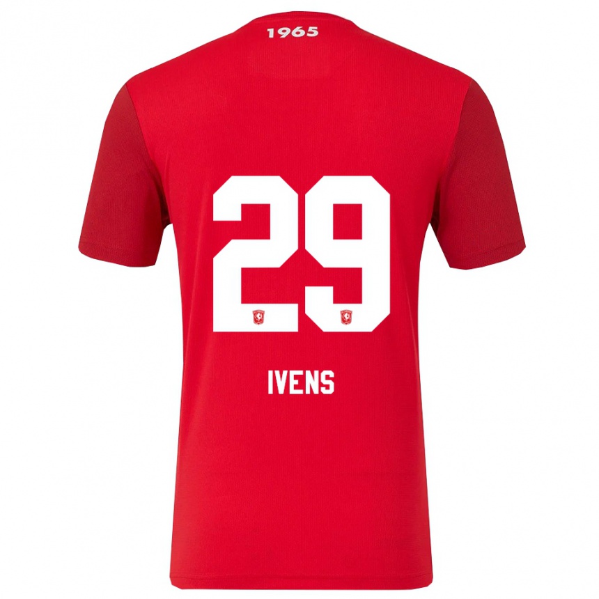 גברים כדורגל Rose Ivens #29 אדום לבן ג'רזי ביתית 2025/26