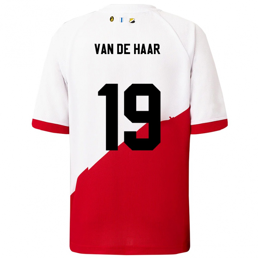 גברים כדורגל Jesse Van De Haar #19 לבן אדום ג'רזי ביתית 2025/26