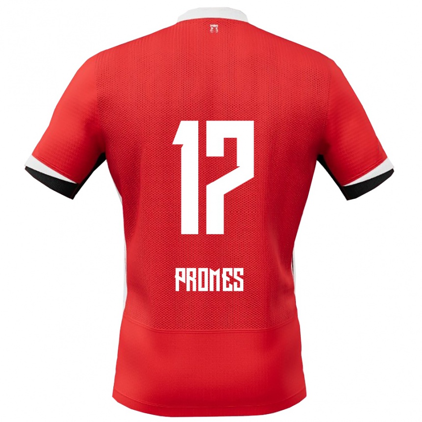 גברים כדורגל Rodrigo Promes #17 אדום לבן ג'רזי ביתית 2025/26