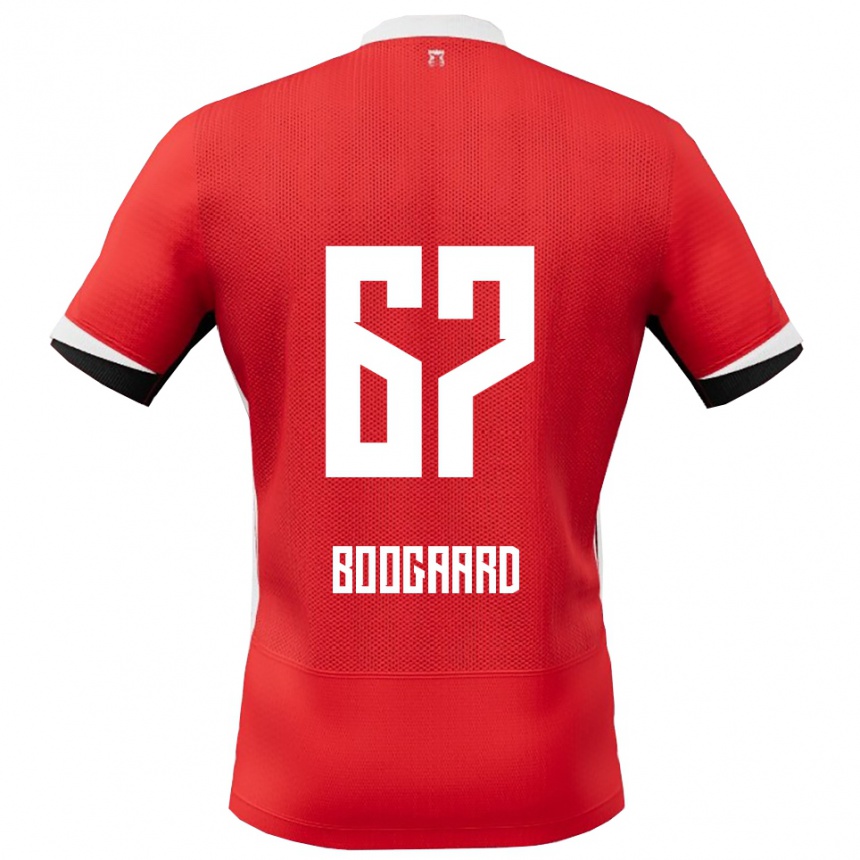 גברים כדורגל Kasper Boogaard #67 אדום לבן ג'רזי ביתית 2025/26