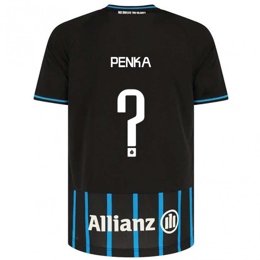 גברים כדורגל Godfried Penka #0 שחור כחול ג'רזי ביתית 2025/26