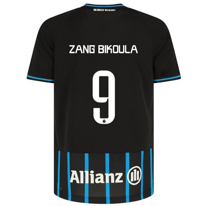 גברים כדורגל Véronique Zang Bikoula #9 שחור כחול ג'רזי ביתית 2025/26