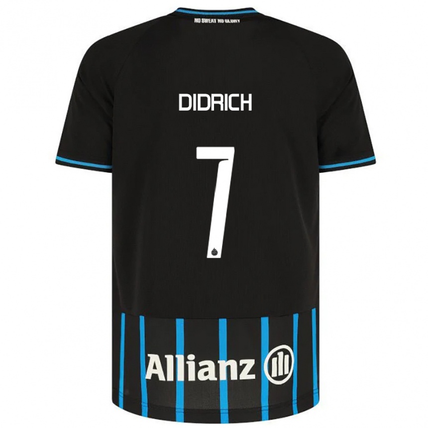 גברים כדורגל Brian Didrich #7 שחור כחול ג'רזי ביתית 2025/26