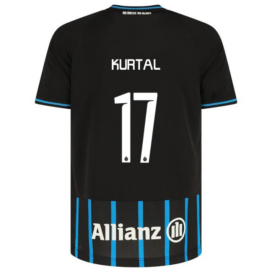 גברים כדורגל Utku Kurtal #17 שחור כחול ג'רזי ביתית 2025/26