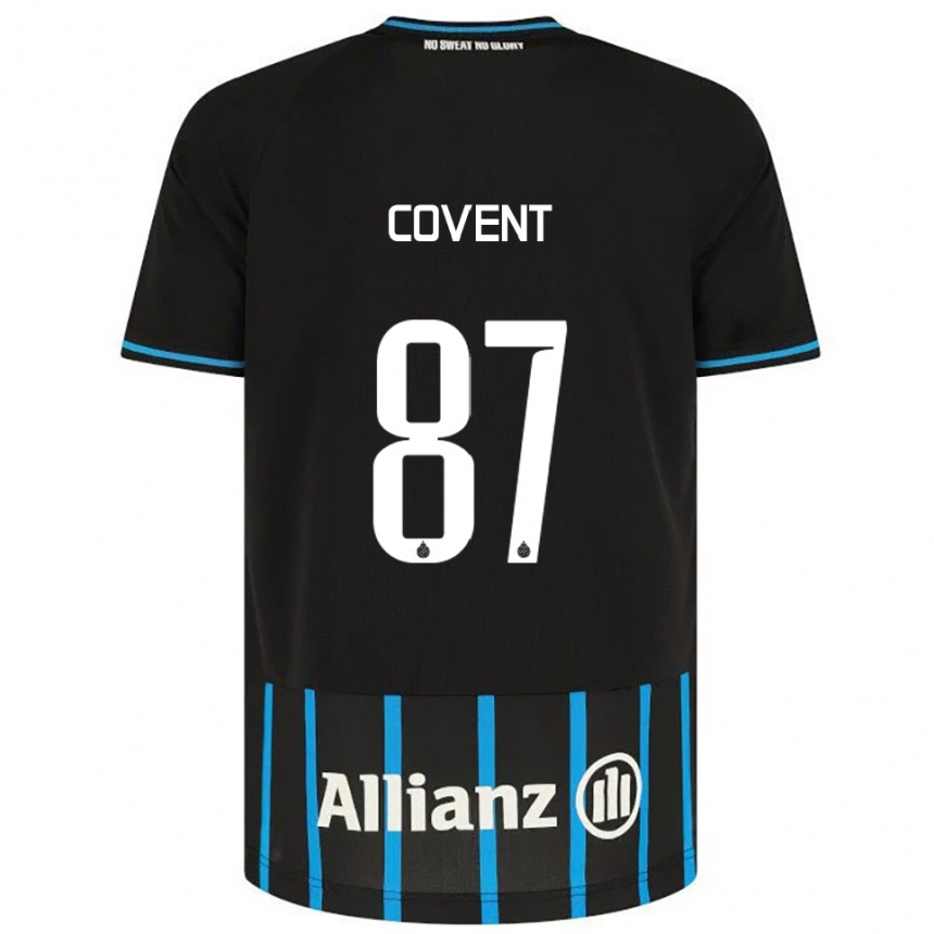 גברים כדורגל Jorijn Covent #87 שחור כחול ג'רזי ביתית 2025/26