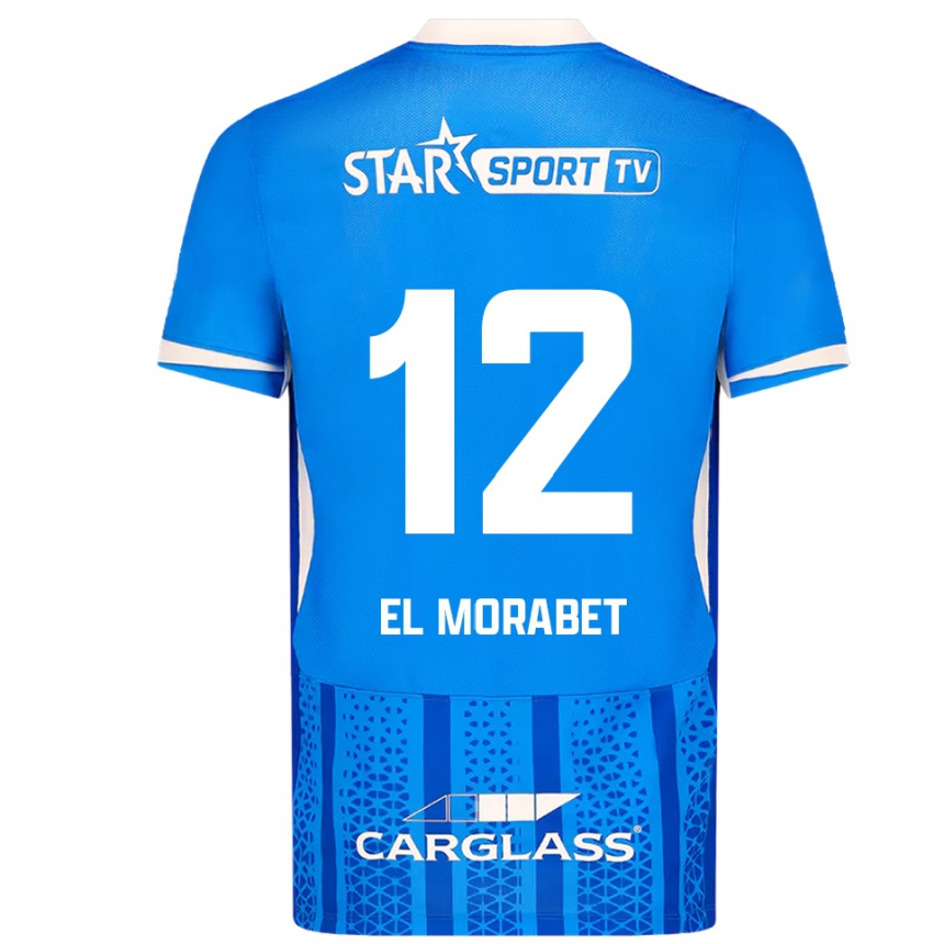 גברים כדורגל Sami El Morabet #12 כחול לבן ג'רזי ביתית 2025/26