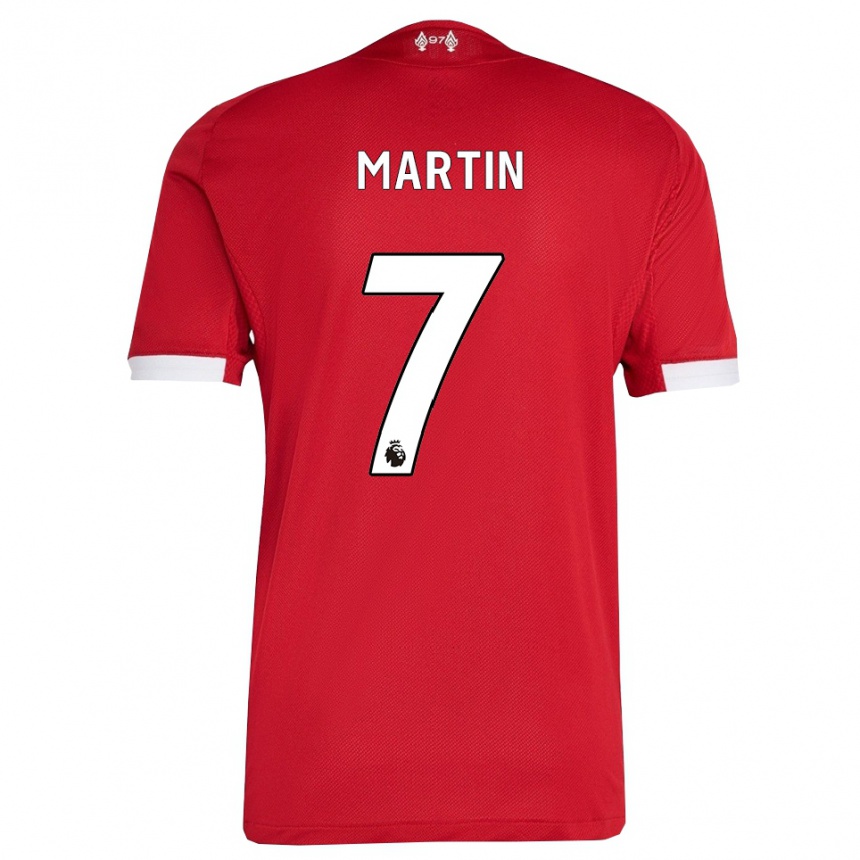 גברים כדורגל Tyler Martin #7 אדום לבן ג'רזי ביתית 2025/26