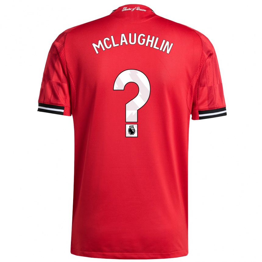 גברים כדורגל Harlem Mclaughlin #0 אדום שחור לבן ג'רזי ביתית 2025/26