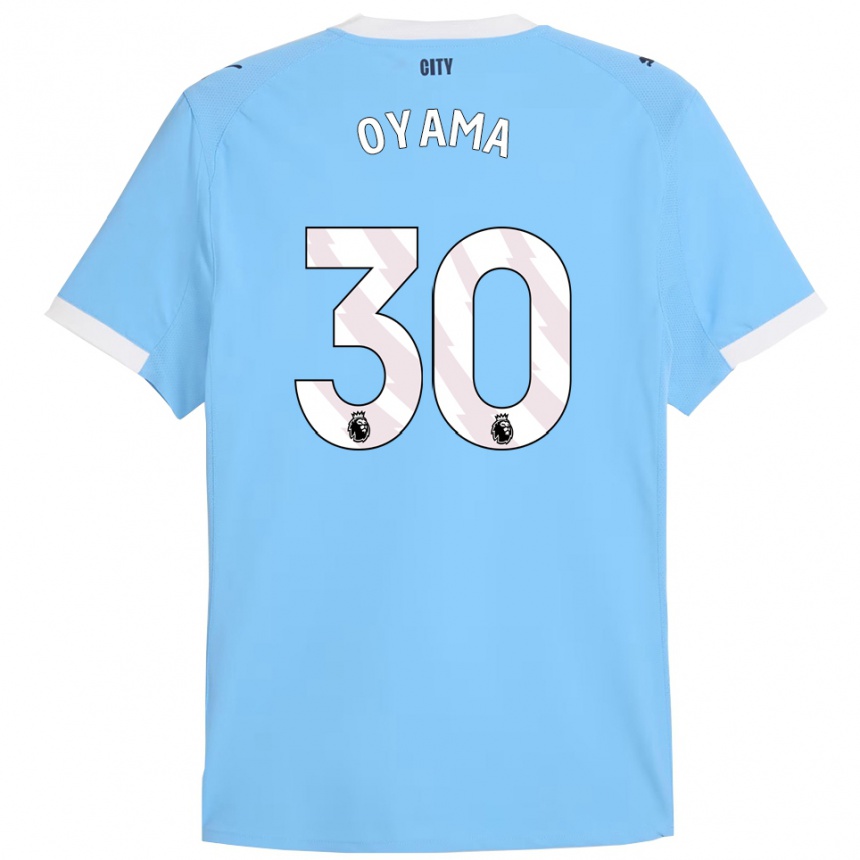 גברים כדורגל Aemu Oyama #30 תכלת לבן ג'רזי ביתית 2025/26