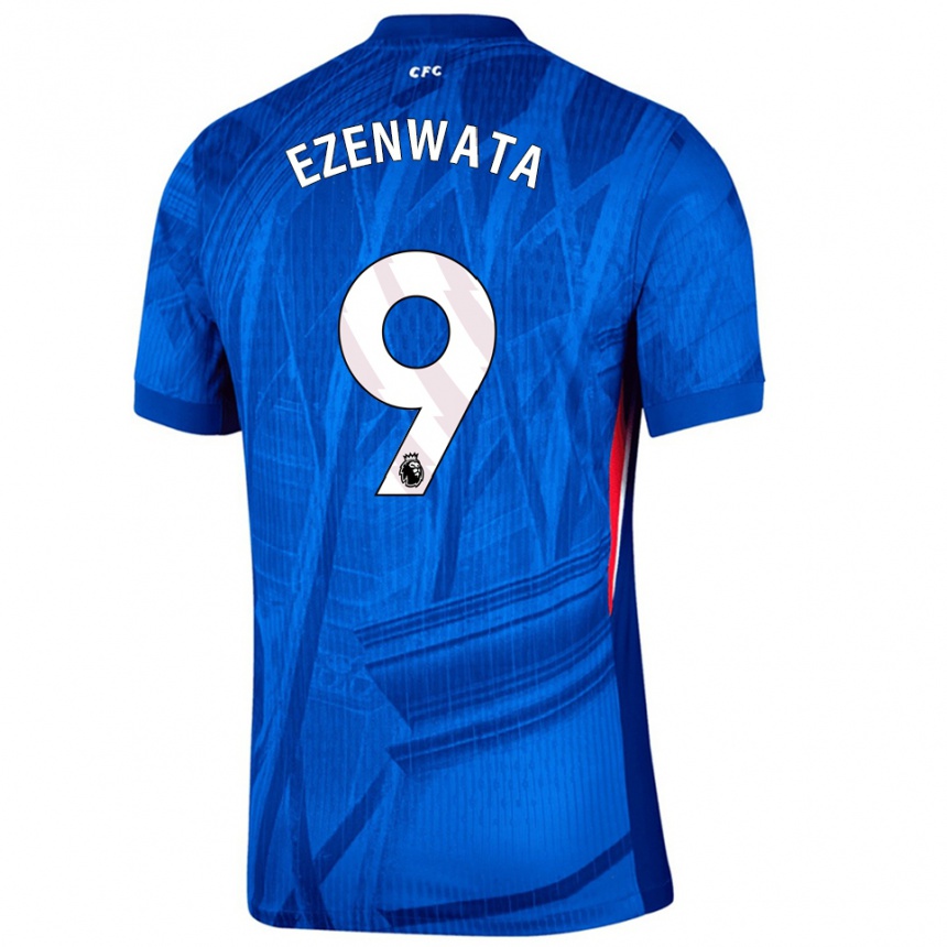 גברים כדורגל Chizaram Ezenwata #9 כחול לבן ג'רזי ביתית 2025/26