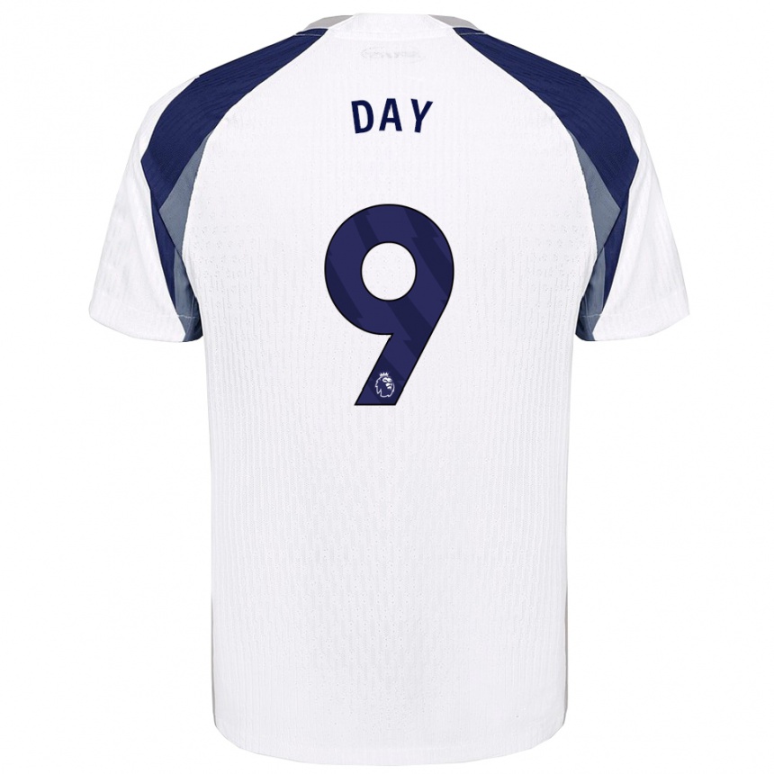 גברים כדורגל Frankie Day #9 לבן נייבי ג'רזי ביתית 2025/26