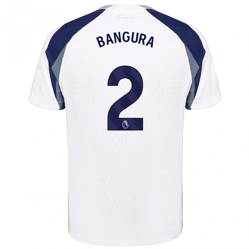 גברים כדורגל Samal Bangura #2 לבן נייבי ג'רזי ביתית 2025/26