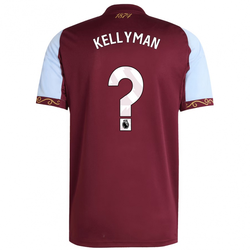 גברים כדורגל Jahmi Kellyman #0 בורדו תכלת ג'רזי ביתית 2025/26