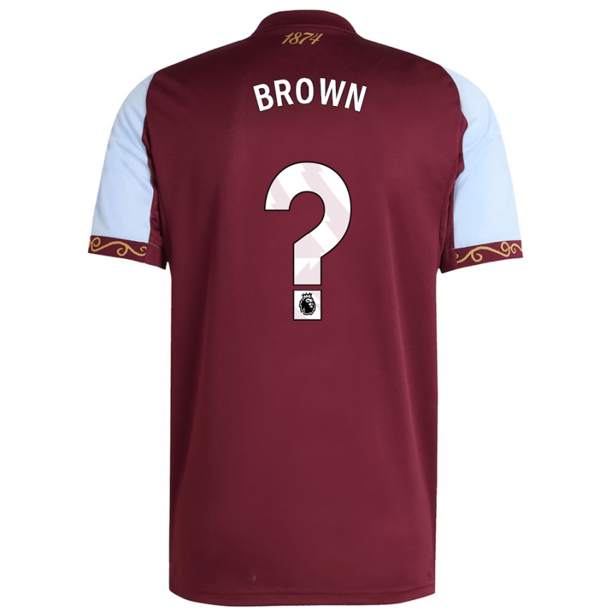 גברים כדורגל Alvin Brown #0 בורדו תכלת ג'רזי ביתית 2025/26