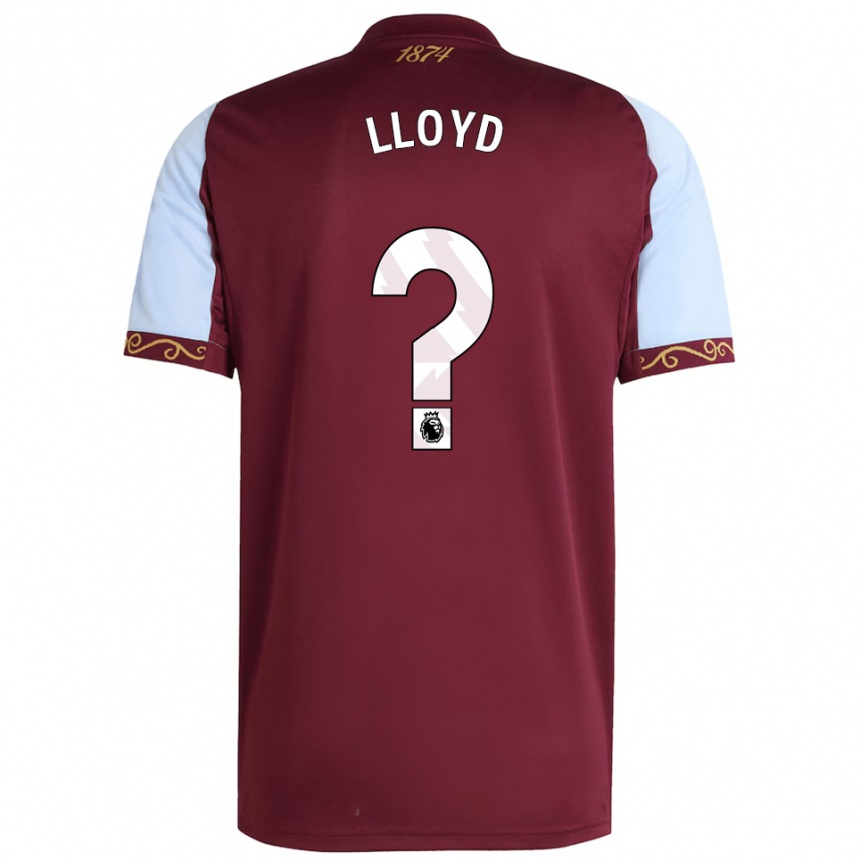 גברים כדורגל Olly Lloyd #0 בורדו תכלת ג'רזי ביתית 2025/26