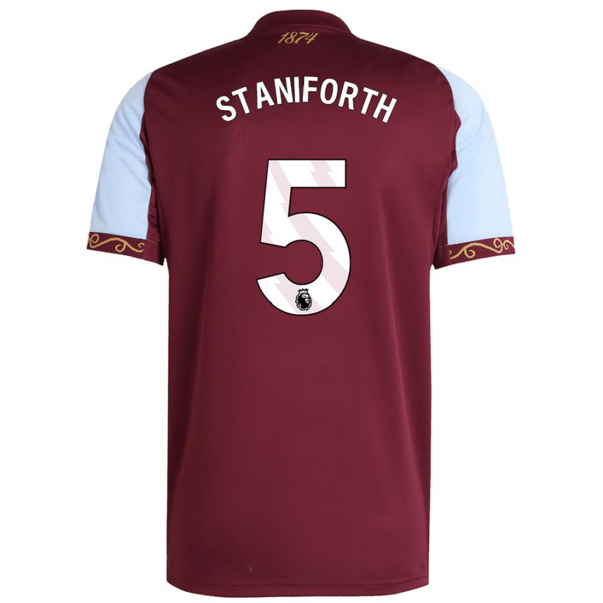 גברים כדורגל לוסי סטניפורת' #5 בורדו תכלת ג'רזי ביתית 2025/26