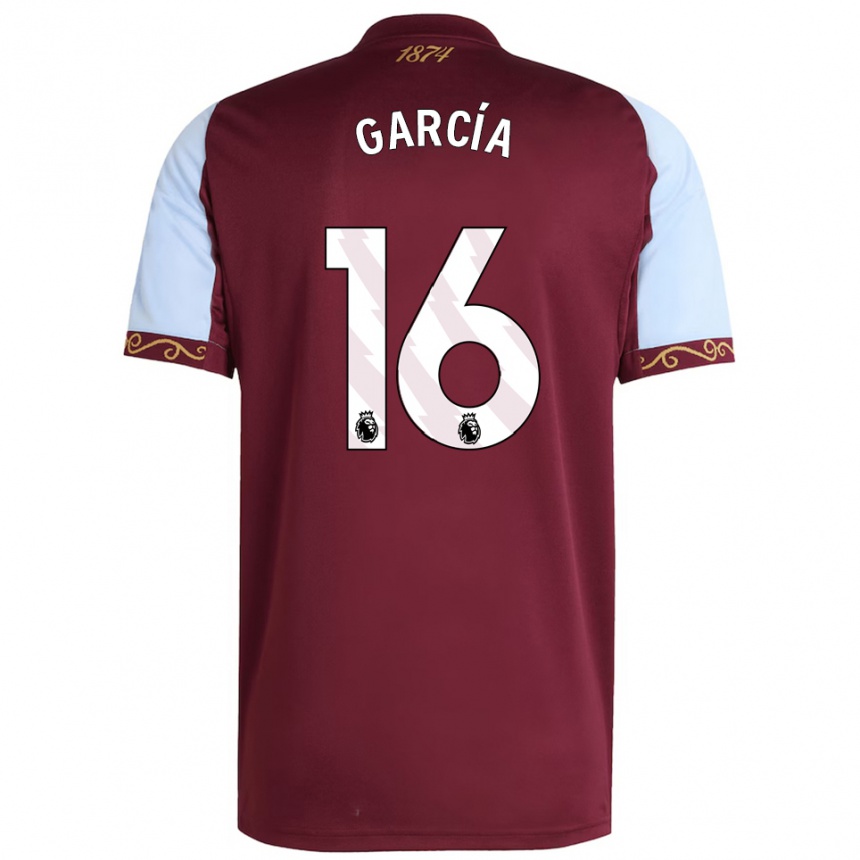 גברים כדורגל Andrés García #16 בורדו תכלת ג'רזי ביתית 2025/26