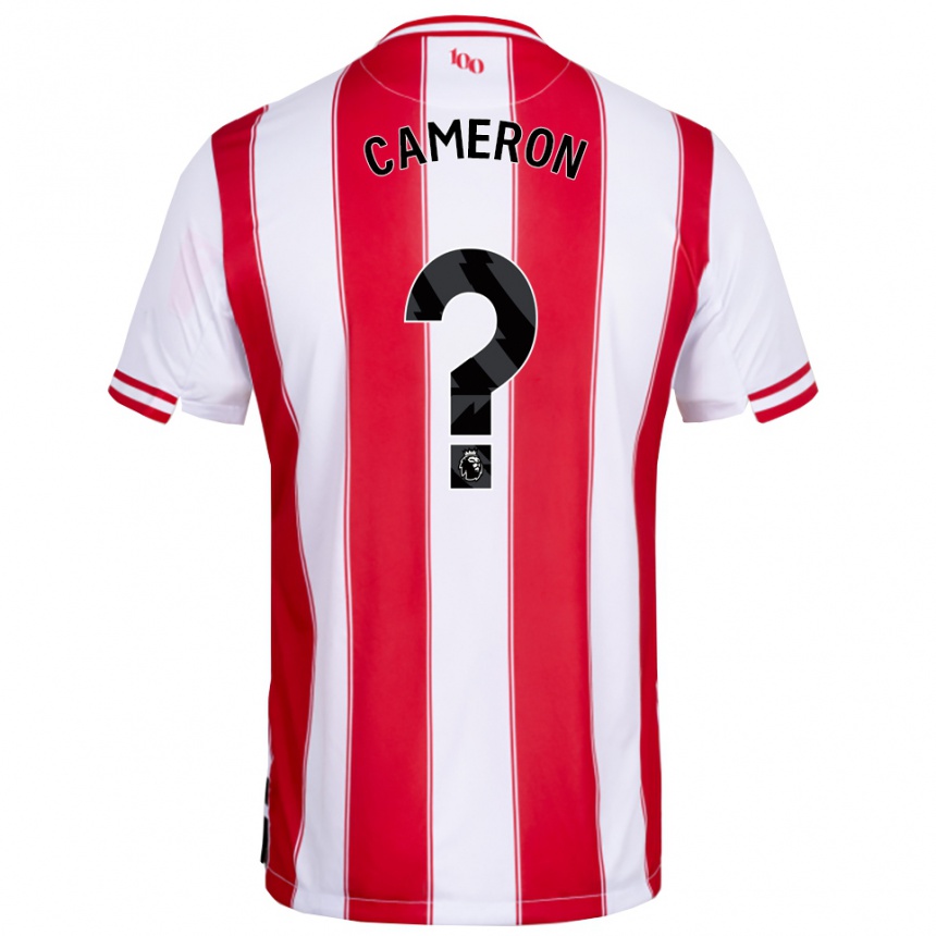גברים כדורגל Cameron Anderson #0 אדום לבן ג'רזי ביתית 2025/26
