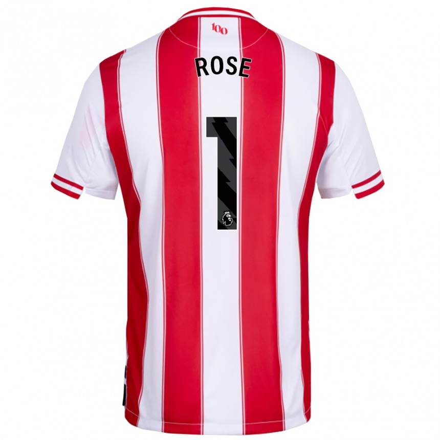 גברים כדורגל Reggie Rose #1 אדום לבן ג'רזי ביתית 2025/26