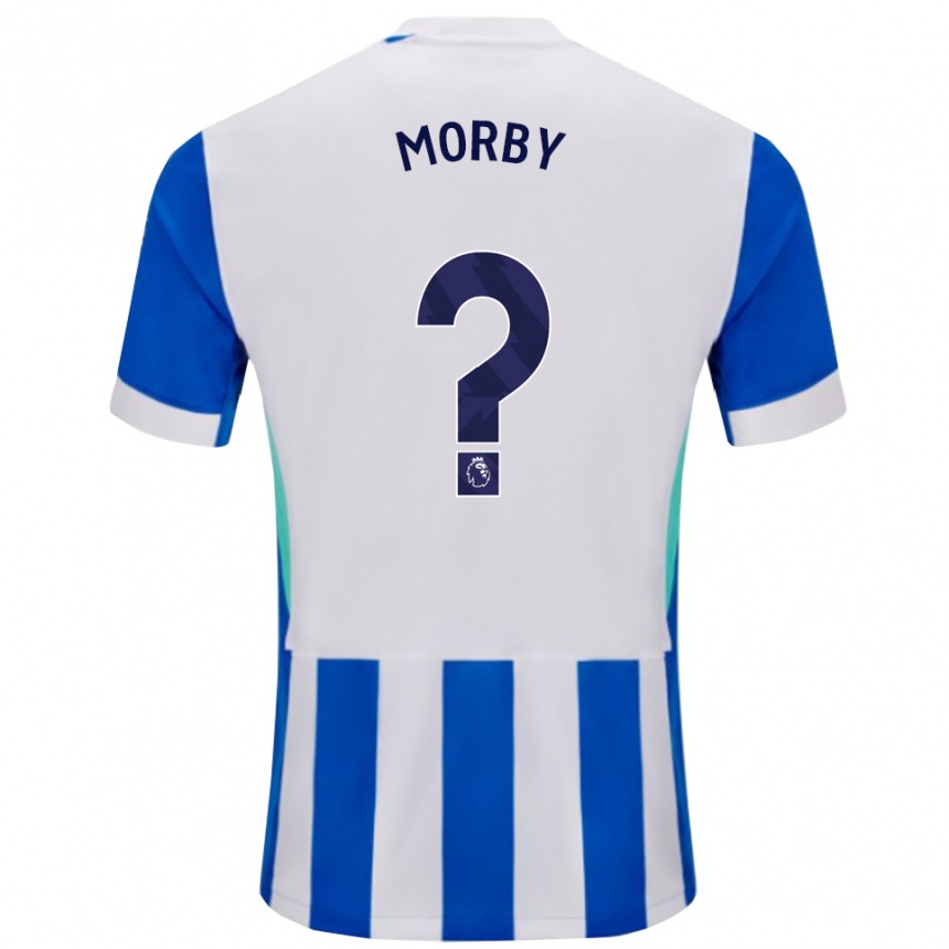 גברים כדורגל Jackson Morby #0 כחול לבן ג'רזי ביתית 2025/26