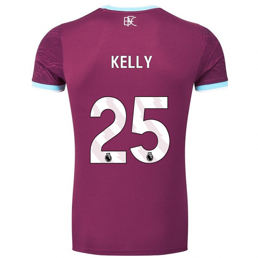 גברים כדורגל Aimee Kelly #25 בורדו תכלת ג'רזי ביתית 2025/26