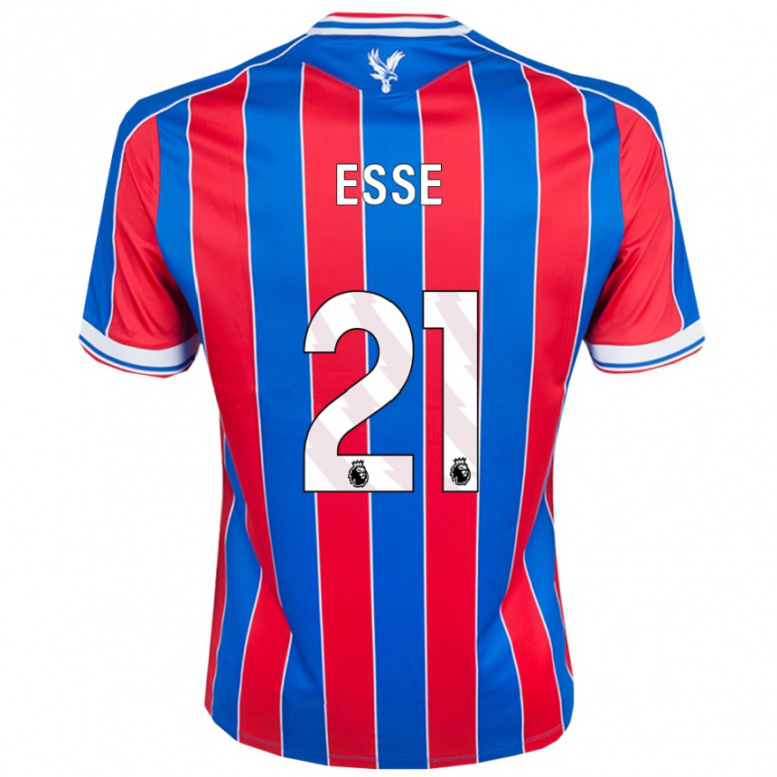 גברים כדורגל Romain Esse #21 כחול אדום לבן ג'רזי ביתית 2025/26