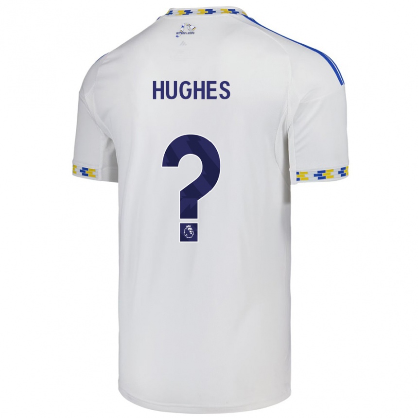 גברים כדורגל Alice Hughes #0 לבן כחול ג'רזי ביתית 2025/26
