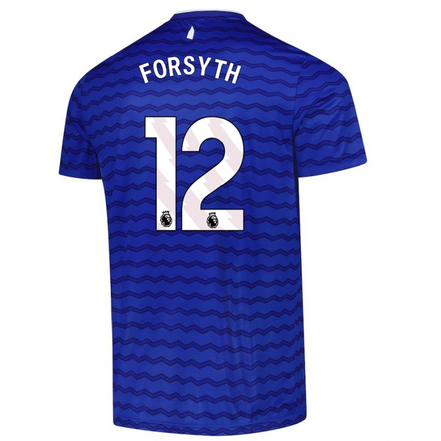 גברים כדורגל Luke Forsyth #12 כחול נייבי ג'רזי ביתית 2025/26